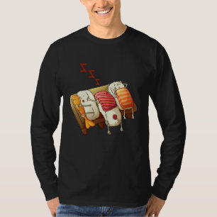 Camiseta Funny Sdormindo Sushi Roll Lover Partido Pajama Le