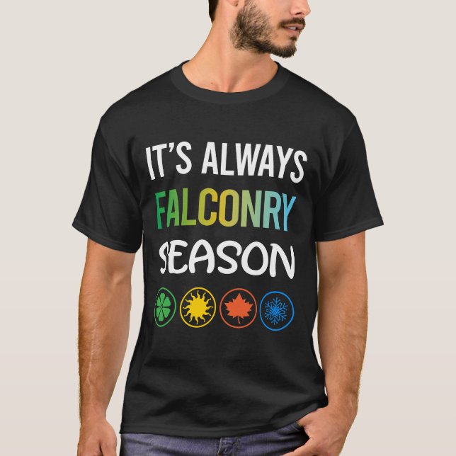 Camiseta Funny Season Falconry Falconer (Frente)