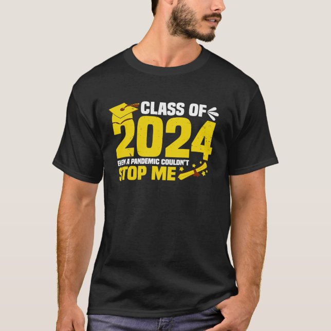 Camiseta Funny Senior Class of 2024 Graduation Senior 24 (Frente)