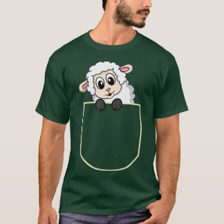 Camiseta Funny Sheep In The Pocket Gift Lamb Pocket 