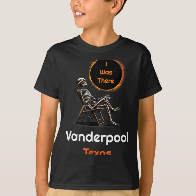 Camiseta Funny Shirt Solar Eclipse Vanderpool Texas There (Frente)