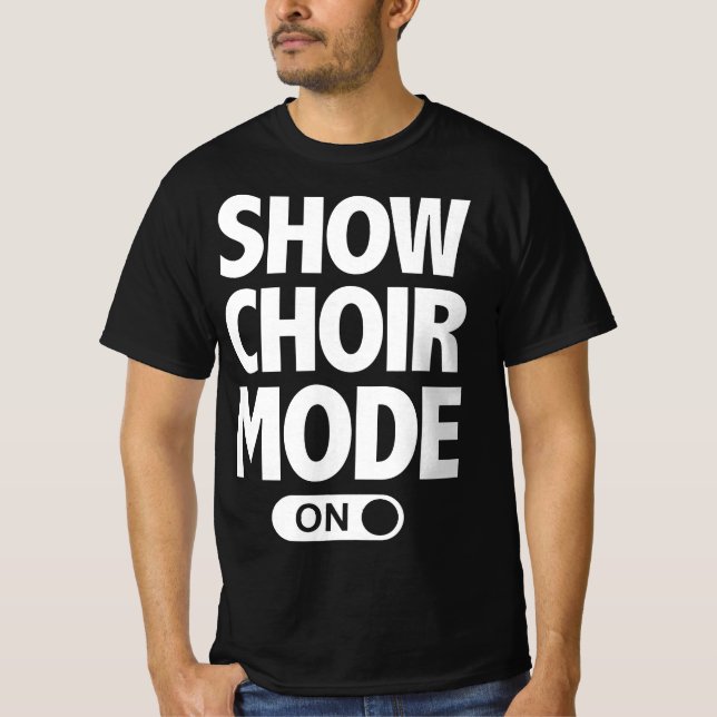 Camiseta Funny Show Choir Music Lover Singing Nerd  (Frente)
