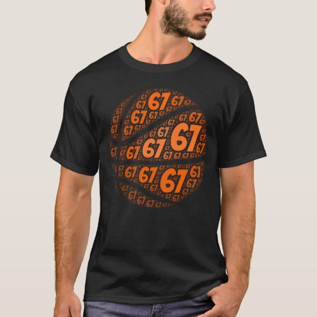 Camiseta Funny Six Seven Player Basketball Meme (Frente)