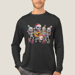 Camiseta Funny Skeleton Band Christmas & New Year – 3D Cart