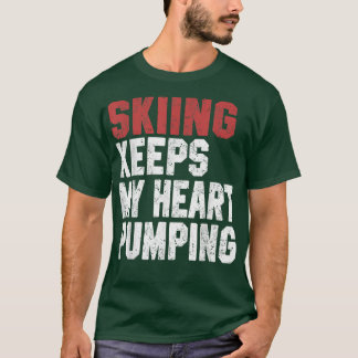 Camiseta Funny Skiing Gift For Men Women Skier Snow Ski Jet