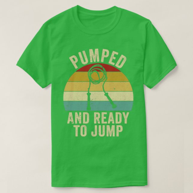 Camiseta Funny Skiping Rope Jumping Rope Rope Rope Pumping (Frente do Design)