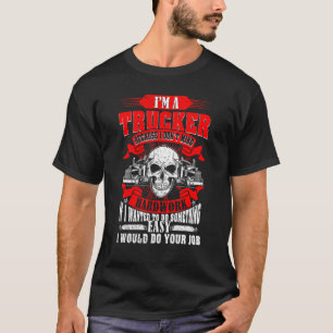 Camiseta Funny Skull Truck Drivers Trucking