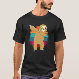 Camiseta Funny Sloth Dabbing Retro Vintage Lover