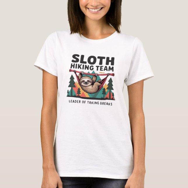 Camiseta Funny Sloth Hiking - This funny sloth hiking gift  (Frente)