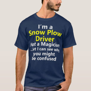 Camiseta Funny Snow Plow Motorista Carro Caminhão de inver