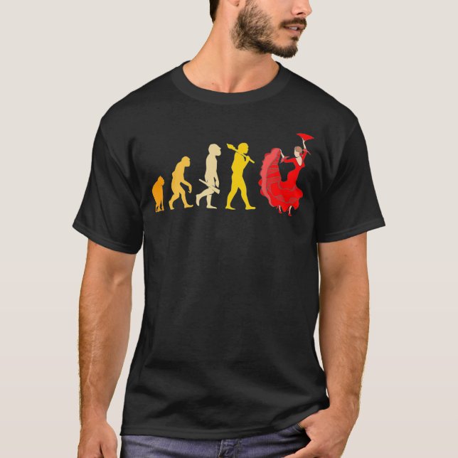 Camiseta Funny Spanish Dance Evolution Flamenco  (Frente)