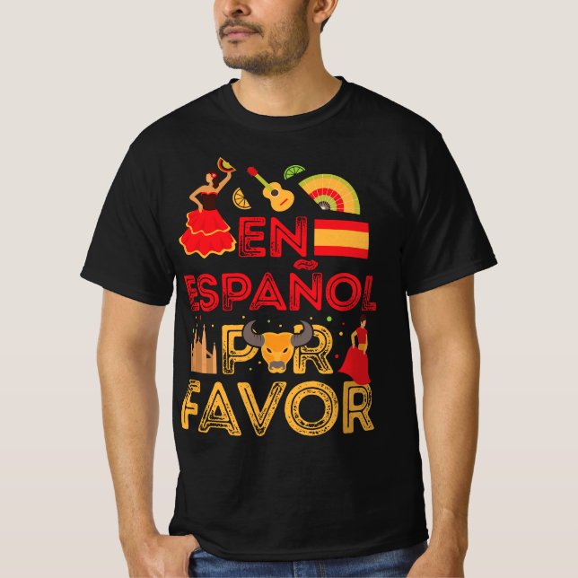 Camiseta Funny Spanish Teacher  (Frente)