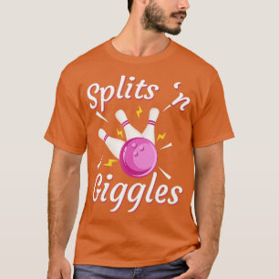 Camiseta Funny Splings n Giggles Equipe de Boliche Bowler S