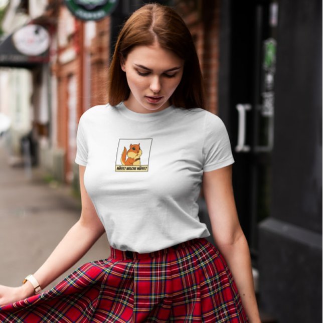 Camiseta Funny Squirrel Alemão (Criador carregado)