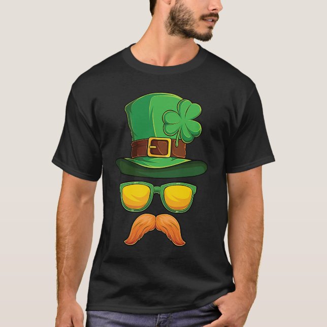 Camiseta Funny St Patrick's Day Irish Leprechaun Men Boys (Frente)