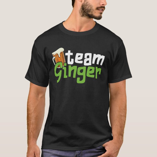 Camiseta Funny St. Patrick's Day Team Ginger Drinking Gift (Frente)