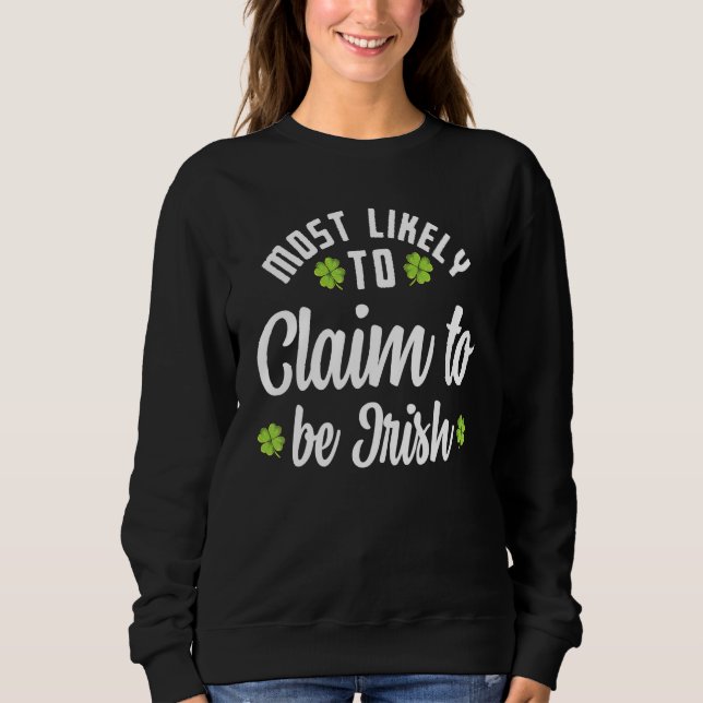 Camiseta Funny St Patricks Family Mating Group Maioria Like (Frente)