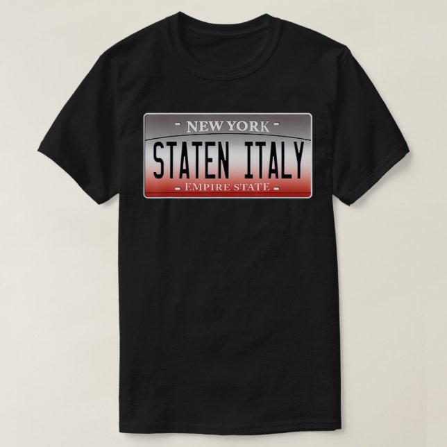 Camiseta Funny Staten Italy Island NY New York Italiano Ame (Frente do Design)