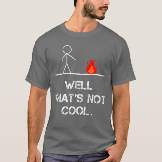 Camiseta Funny Stick Man Wellhats Not Cool Vintage Punee vi