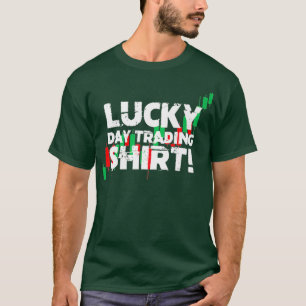 Camiseta Funny Stocks Lucky Opções de Investidores Negociaç