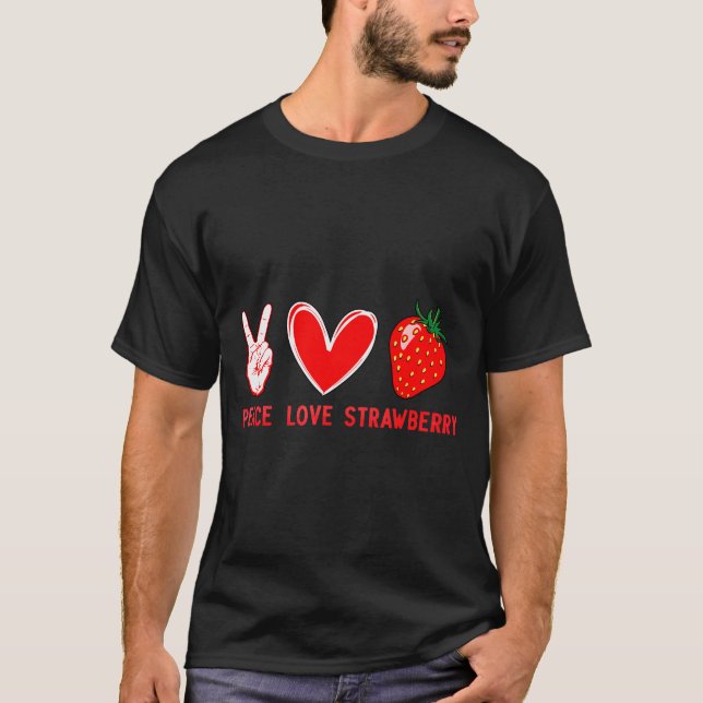 Camiseta Funny Strawberry Art For Men Women Fruit Strawberr (Frente)
