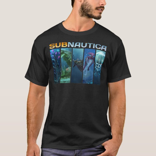Camiseta Funny Subnautica Design Arts Multiplayer Gamer Cla (Frente)