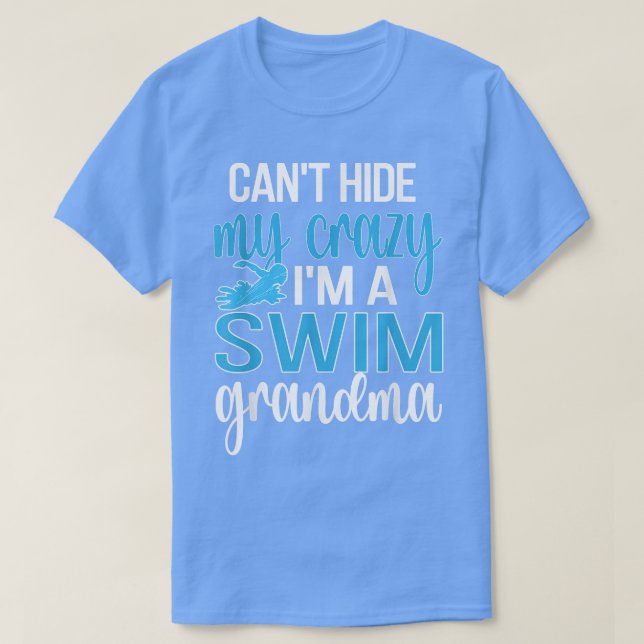 Camiseta Funny Swim Grandma Of A Swimmer Swimming Grandma  (Frente do Design)