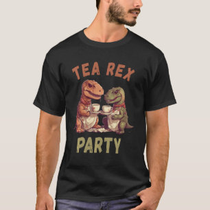 Camiseta Funny T-Rex Tea Rex Party Cute Dino Pun Dinossaur 