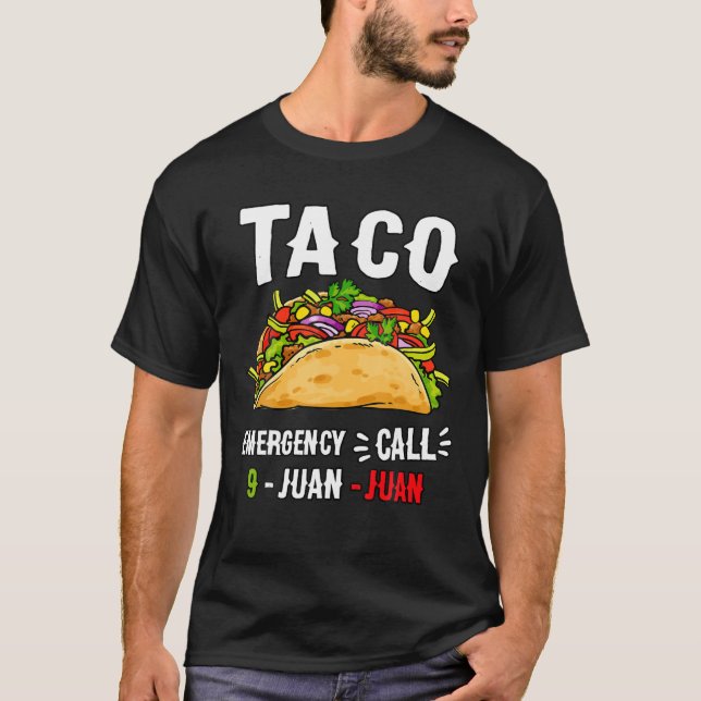 Camiseta Funny Taco Cinco De Mayo Festival De Comidas Mexic (Frente)