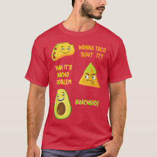 Camiseta Funny Taco Nacho Avocado Guacamole design De