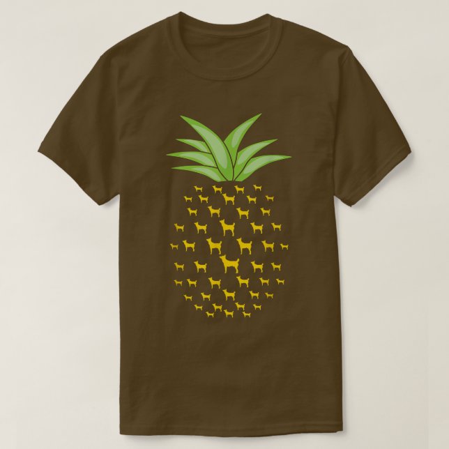 Camiseta Funny Tahltan Bear Dog Ananas Pineapple  (Frente do Design)