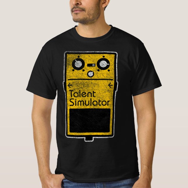 Camiseta Funny Talent Simulator Effect Pedal  (Frente)