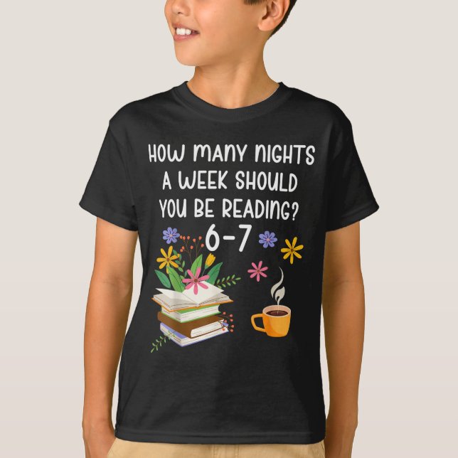 Camiseta Funny Teacher 67 Six Seven Meme Reading 6-7 Book L (Frente)