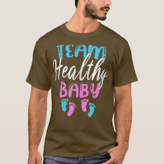 Camiseta Funny Team Boy Girl Healthy Baby Shower Gender Rev