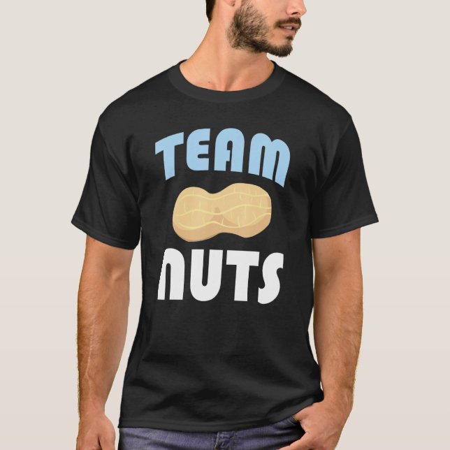 Camiseta Funny Team Nuts Baby Boy Gender Reveal Announcemen (Frente)