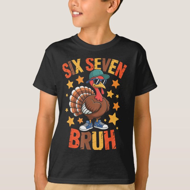 Camiseta Funny Thanksgiving Turkey 67 Bruh Fall Farm Men Wo (Frente)