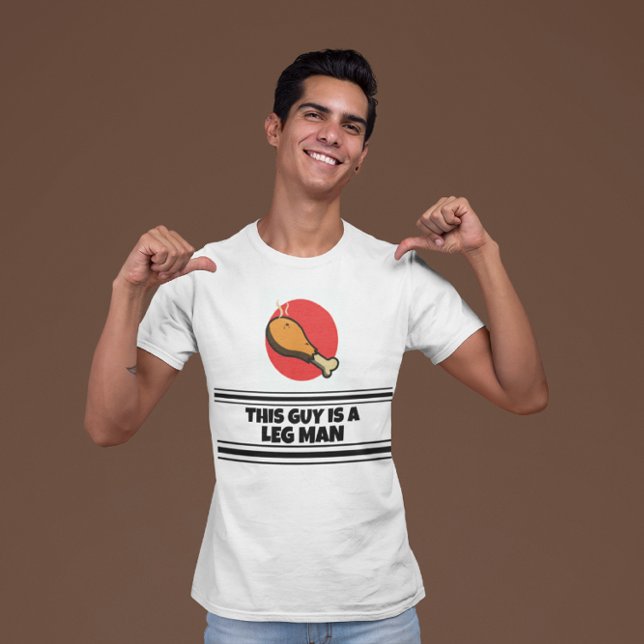 Camiseta Funny “This Guy Is A Leg Man” Thanksgiving Turkey  (Criador carregado)