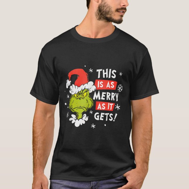 Camiseta Funny This Is As Merry As It Gets Christmas, Sarca (Frente)