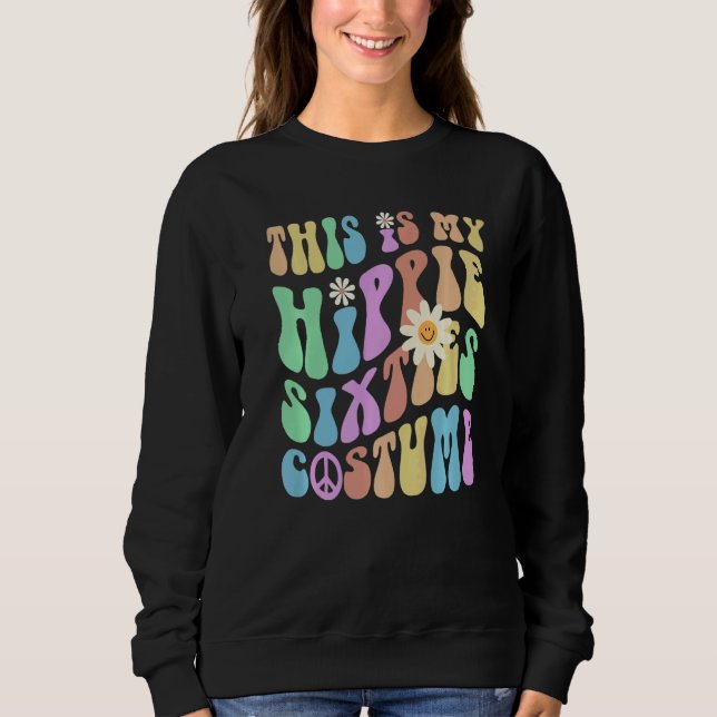 Camiseta Funny THIS IS MY HIPPIE SIXTIES COSTUME Groovy 60' (Frente)