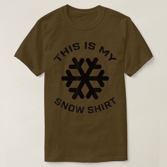 Camiseta Funny This Is My Snow Day Winter Snowflakes Teache (Frente do Design)