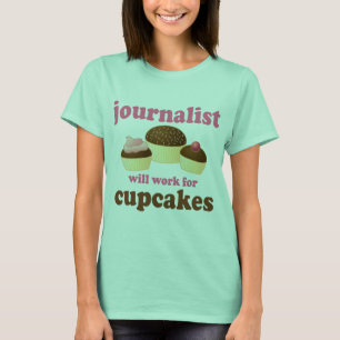 Camiseta Funny trabalhará para Cupcakes jornalista