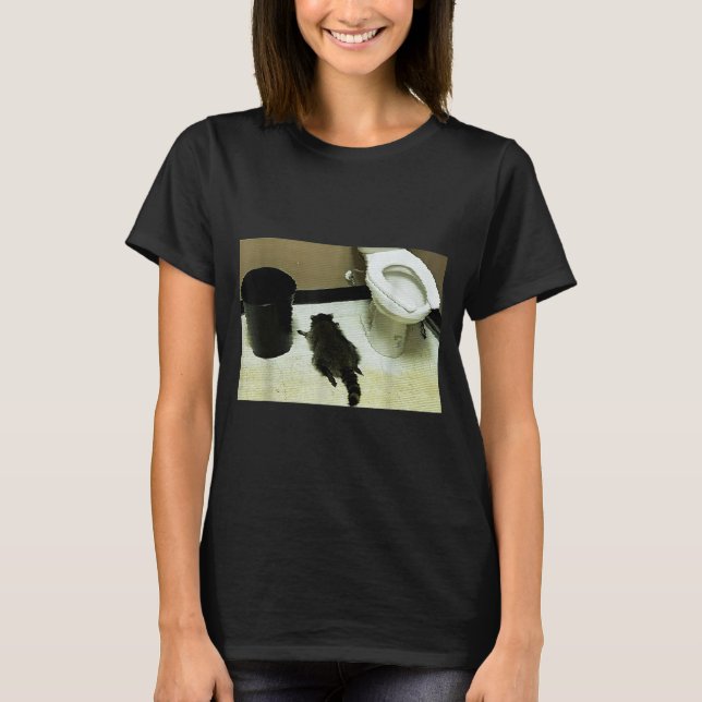 Camiseta Funny Trashed Panda Drunk Racoon  (Frente)