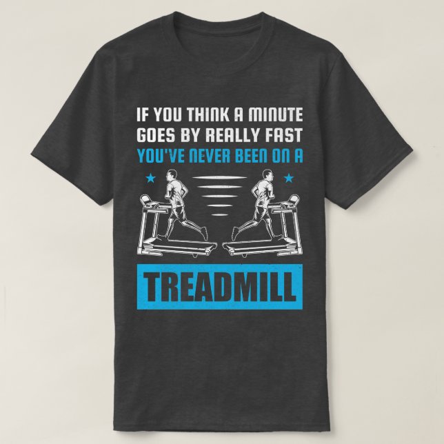 Camiseta Funny Treadmill Pun (Frente do Design)