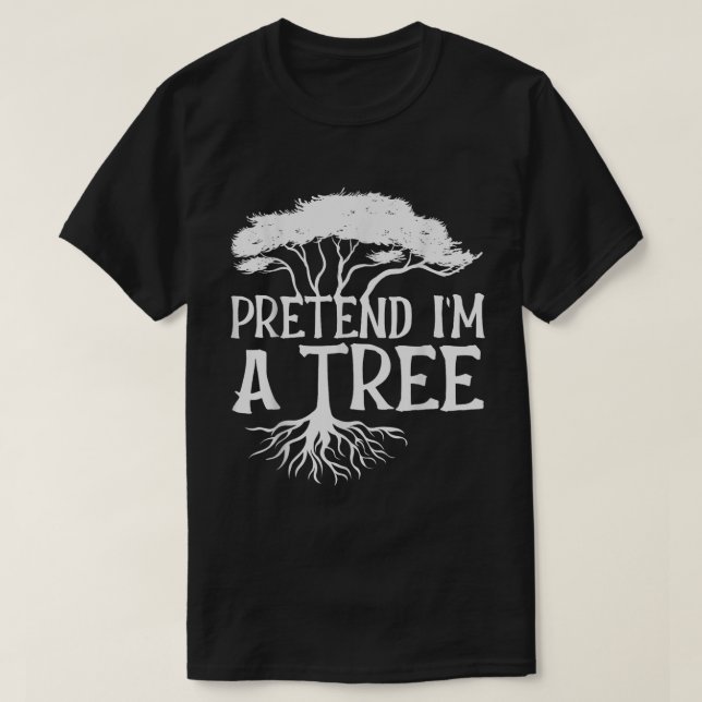 Camiseta Funny Tree Joke Shirt for Quiet People (Frente do Design)