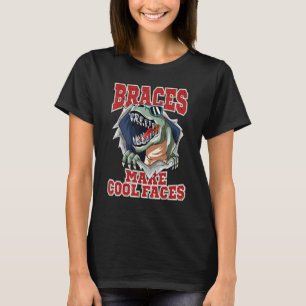 Camiseta Funny Trex Dental Traces Legal Sorriso Dinosour