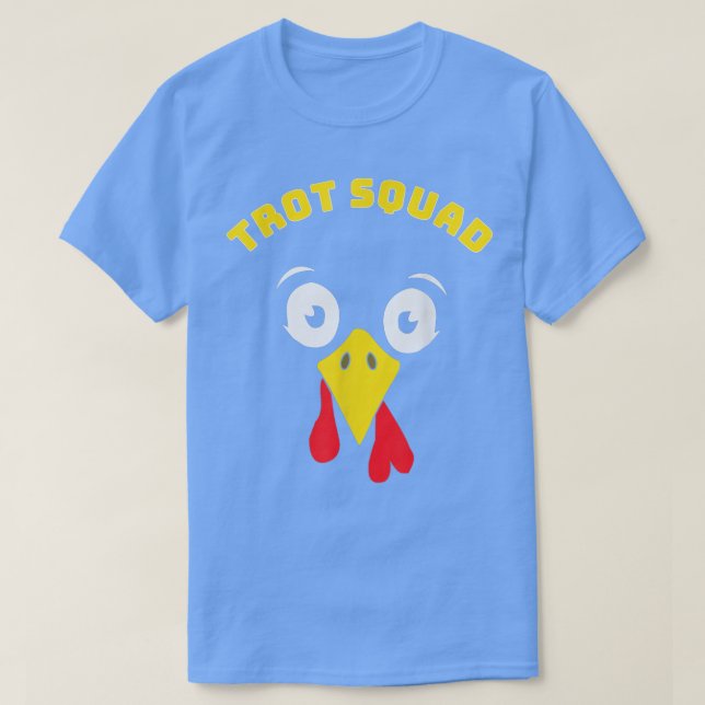Camiseta Funny Trot Squad Turkey Face Thanksgiving Runner C (Frente do Design)