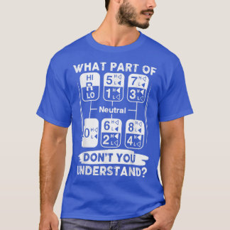 Camiseta Funny Trucker Tee Gearshift Truck Driver Tees For