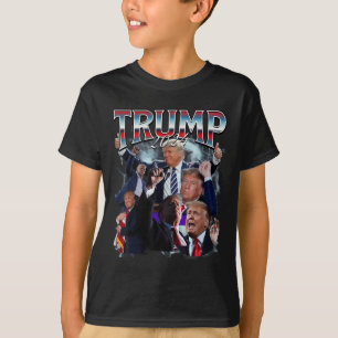 Camiseta Funny Trump 2024 Campaign 90s Rap Trendy Bootleg