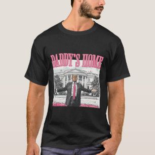 Camiseta Funny Trump 2024 Casa Branca de Pai Rosa