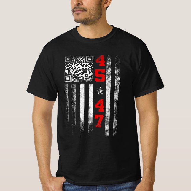 Camiseta Funny Trump Dance Troll QR Engraçado Presidente Da (Frente)
